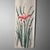 Shōwa Era Wall Decoration with Hand-Painted Iris, Japan, 1950s For Sale - Image 9 of 10