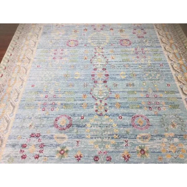 Turkish Oushak Design Silk Rug-Excellent , 8éx10"5" For Sale - Image 4 of 7