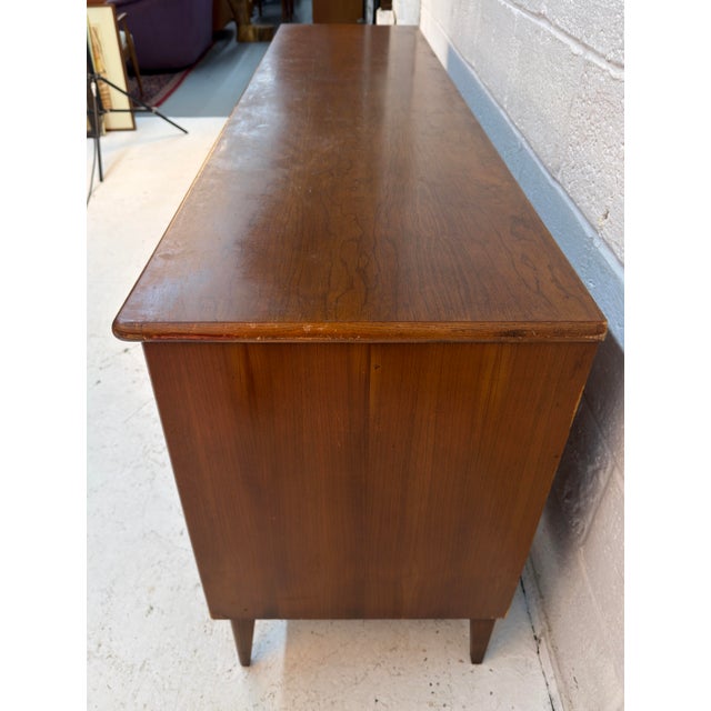 Vintage Bassett "Danique" Nine-Drawer Lowboy Dresser For Sale - Image 9 of 15
