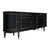 Classic Demilune, Louis XVI Style French Buffet, Ebonized, Circa 1920 For Sale In Austin - Image 6 of 9