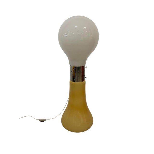White Birillo Lamp attributed to Carlo Nason for Mazzega, 1970s For Sale - Image 8 of 8