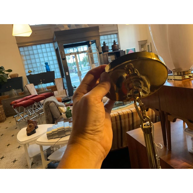 Metal Robert Abbey Contemporary Pierce Pendant Light For Sale - Image 7 of 11