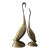 Vintage Mid 20th Century Modernist Brass Birds - Pair For Sale