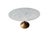 Rh Aero Stone Round Dining Table | Italian Carrara Marble Top, Antique Brass Base | Open Box For Sale In Columbus - Image 6 of 15