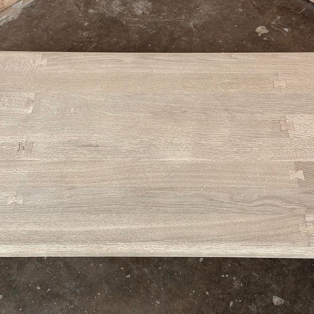 Rustic Country French Solid Stripped Oak Dining Table For Sale - Image 17 of 18