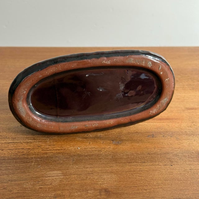 Brown Vintage Pipe Smoking Dapper Dog Incense Burner For Sale - Image 8 of 9