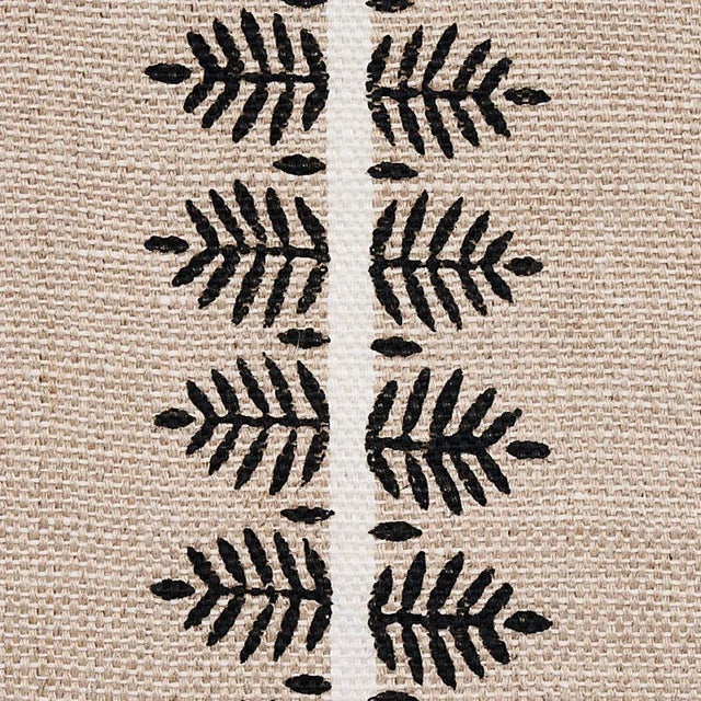 Alva Hand Block has a beautifully home-spun appeal. The Vertical stripes in the hand-woven fabric are adorned with block-...