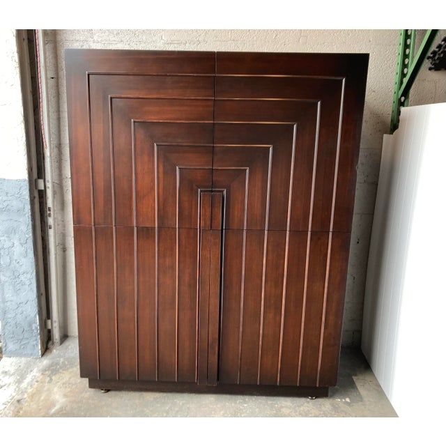 Mid-Century Modern Rare 1950s Original t.h. Robsjohn Gibbings Rectilinear Cabinet Credenza for Widdicomb For Sale - Image 3 of 12