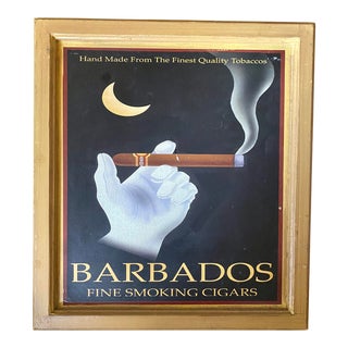 Vintage Cigar Advertisement Framed Poster For Sale