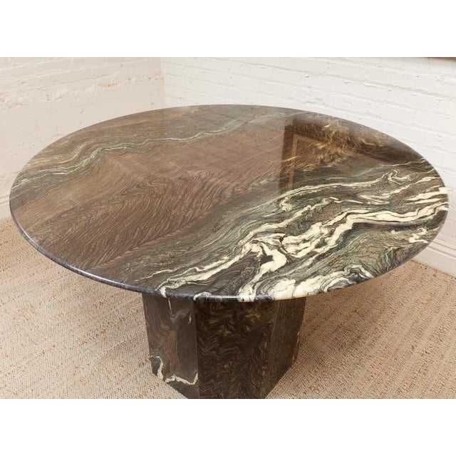 Stone Mid 20th Century Marble Dining Table Post Modern For Sale - Image 7 of 12