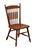 TELL CITY Solid Hard Rock Maple Colonial Early American Cattail Back Dining Side Chair 8034 - Andover Finish 38" High...