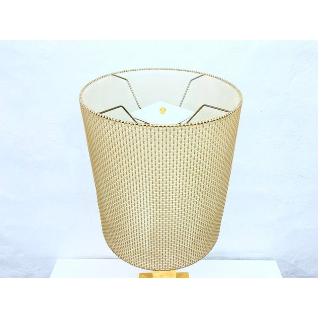 Hollywood Regency Floor or Table Lamp with Gold-Plated Ceramic Base, 1960s-1970s For Sale - Image 10 of 16