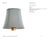 Visual Comfort Signature 6" Blue Linen Soft Empire Shade Designer: Visual Comfort Signature Height: 5.25" Base: Shade...