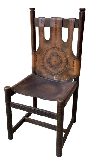 Craftsman Leather Chair, 1970s