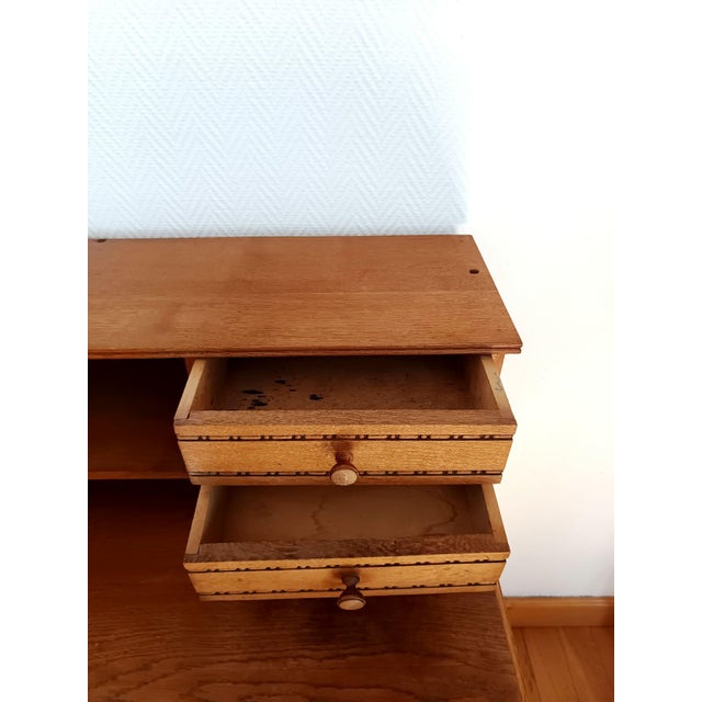 1940s Art Deco Tiered Desk, 1940s For Sale - Image 5 of 17