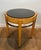 1940s Sycamore veneer and chrome The Pedestal with marble top For Sale - Image 6 of 12
