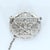 Traditional Mid 20th Century 18k White Gold Brooch With Star Motif and European Cut Diamonds For Sale - Image 3 of 4