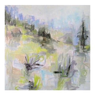 Large Abstract Oil Painting by Trixie Pitts "Colorado Cool" For Sale