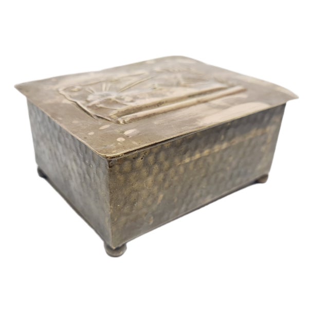 Art Deco Polish Cigarettes Box, 1970s For Sale