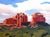 Parting Clouds, Sedona by Hadley Rampton | Oil on Masonite Landscape of red rock formations and clouds. For Sale