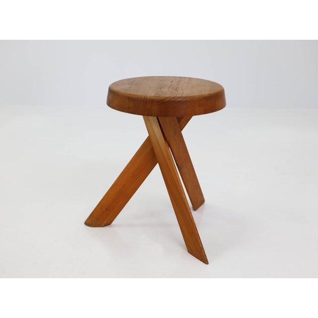 Brutalist Model S31A Stool by Pierre Chapo, France, 1974 For Sale - Image 3 of 12