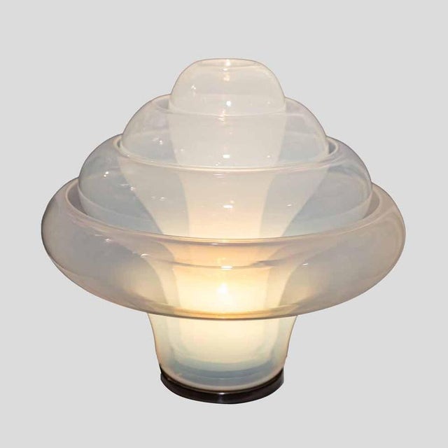 1990s Glass Lotus LT305 Lamp from AV Mazzega, 1970s For Sale - Image 5 of 10