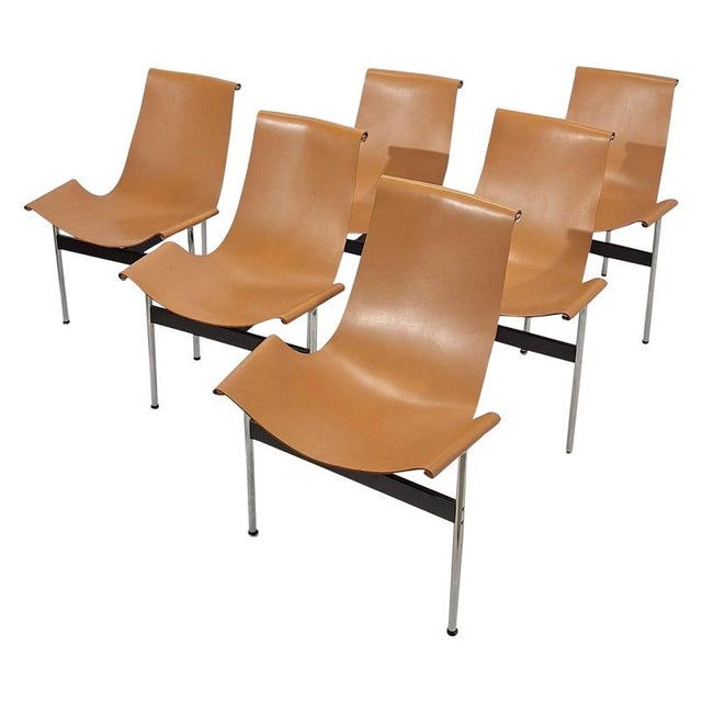 T-Chairs by Katavolos, Kelley and Littell for ICF De Padova, 1960, Set of 6 For Sale - Image 11 of 11
