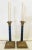 Vintage Brass Candlestick Column Lamps With Faux Marbre Accents- a Pair For Sale - Image 13 of 13