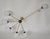 Vintage Brass and Glass Chandelier from Stilnovo, 1960s For Sale - Image 6 of 9