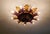 Floral Ceiling Light in Gilded Metal from Banci Firenze, Italy, 1970 For Sale - Image 4 of 13