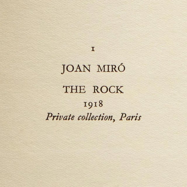 1940s 1940s After Joan Miró, "The Rock" First Edition Period Swiss Offset Lithograph For Sale - Image 5 of 8