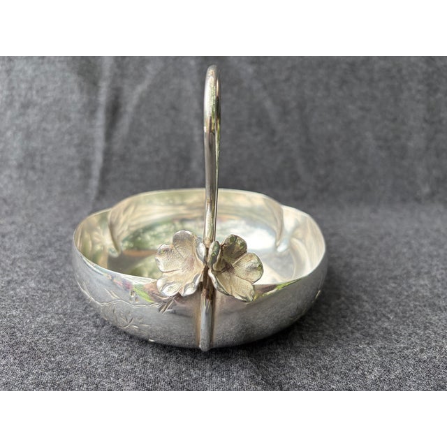 Antique James Tufts Silverplate Bon Bon Dish For Sale - Image 4 of 18