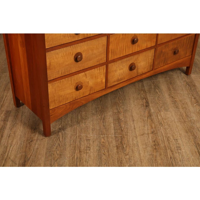 Stickley Harvey Ellis Collection Inlaid Nine Drawer Dresser For Sale - Image 12 of 18