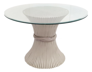 Vintage Round Dining Table in Bamboo, 1960s