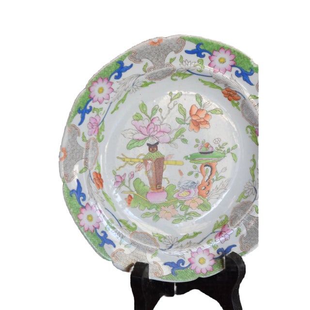 Early 19th Century Georgian Mason's Ironstone Table & Flower Pot Pattern Plates Set For Sale - Image 11 of 16