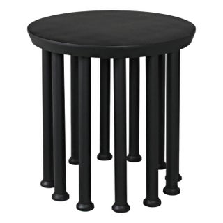 Lila Side Table, Black Iron For Sale