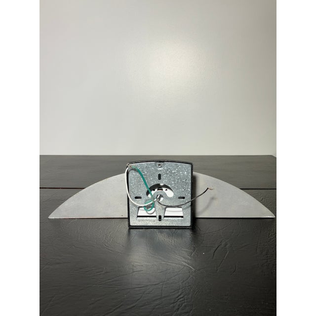 Mid-Century Modern 1980s Ron Rezek 17" Brushed Metal Architectural Sconce From Municipal Building For Sale - Image 3 of 9