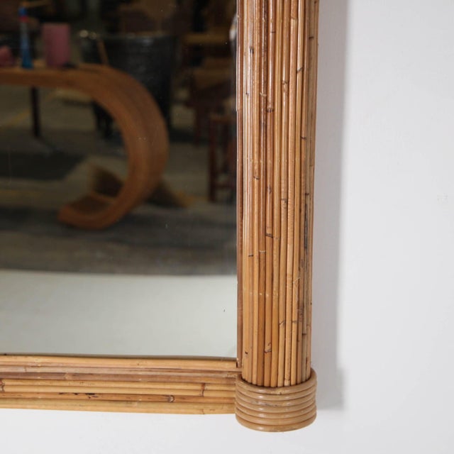 Illuminated Rattan Mirror For Sale - Image 15 of 18
