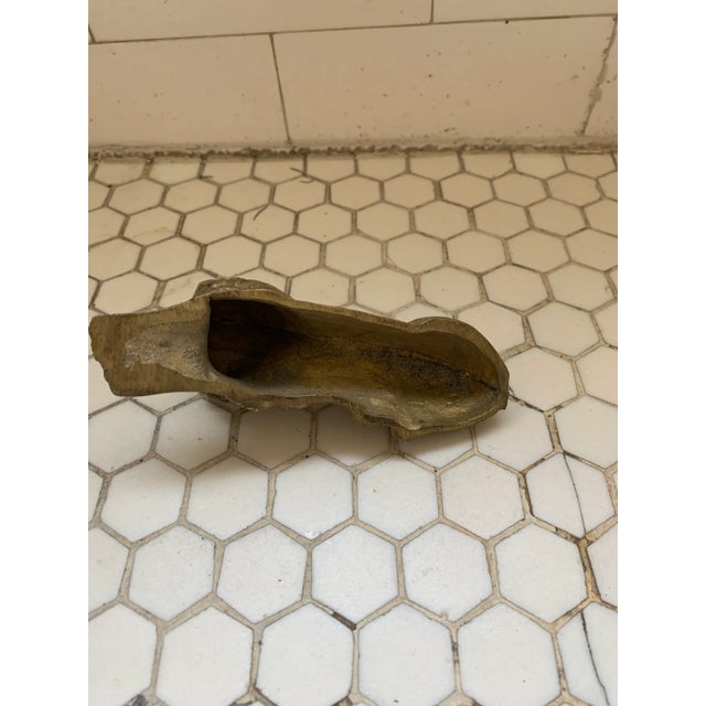 Gold Mid Century Brass Lion Statue Decor For Sale - Image 8 of 9