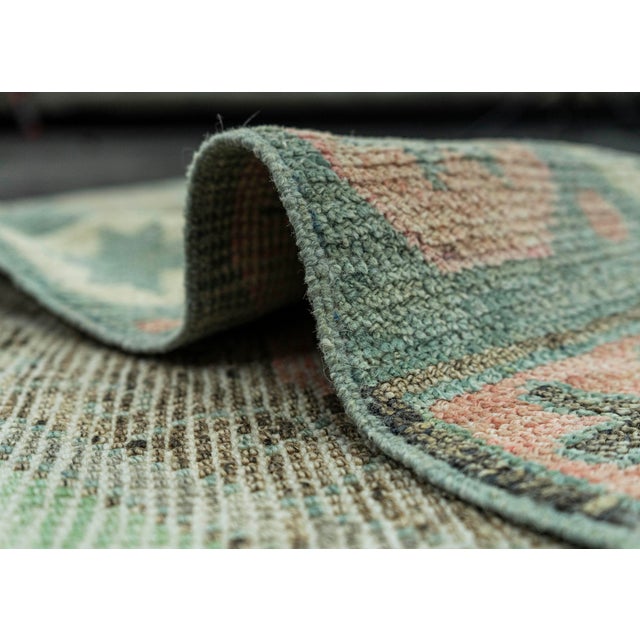 Textile Turkish Oushak Rug 3'9"x 6'4" #20083 For Sale - Image 7 of 8
