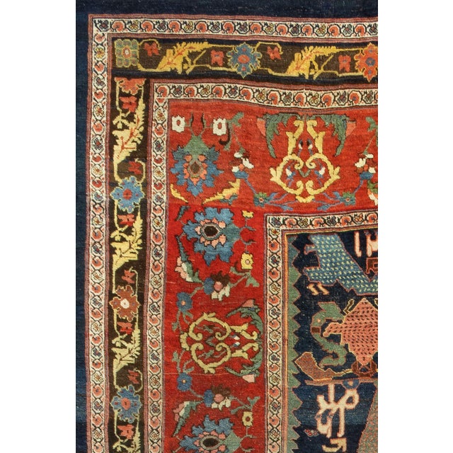 Zabihi Collection Oversize Antique Persian Bidjar Carpet - 12' x 18'2" For Sale - Image 9 of 12