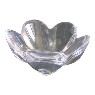 Orrefors Crystal Petal Bowl For Sale