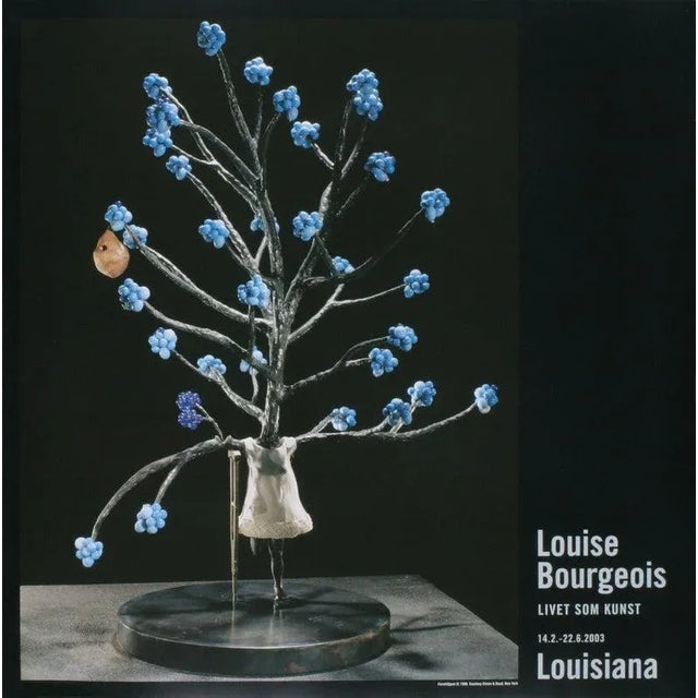 Contemporary 2003 Louise Bourgeois 'Formklippet IV' Museum, Black,Blue,Gray Denmark Offset Lithograph For Sale - Image 3 of 3