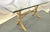 McGuire Mid Century McGuire Style Bamboo With Rawhide Wrap and Glass Top Dining Table For Sale - Image 4 of 16