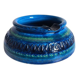 Large Ashtray by Aldo Londi - Rimini Blu for Bitossi, Italy, 1960s For Sale