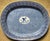 Antique 19th century English Regency blue & white transferware platter with sphinx and Greek key decoration. Measures 20"...