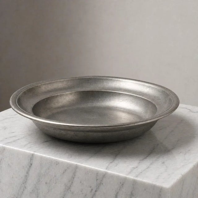 1970s Vintage Pewter Centerpiece Bowl from Schreuder & Olsson, Sweden, 1970s For Sale - Image 5 of 9