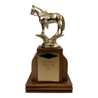 1965 Vintage Equestrian Horse Show Trophy For Sale
