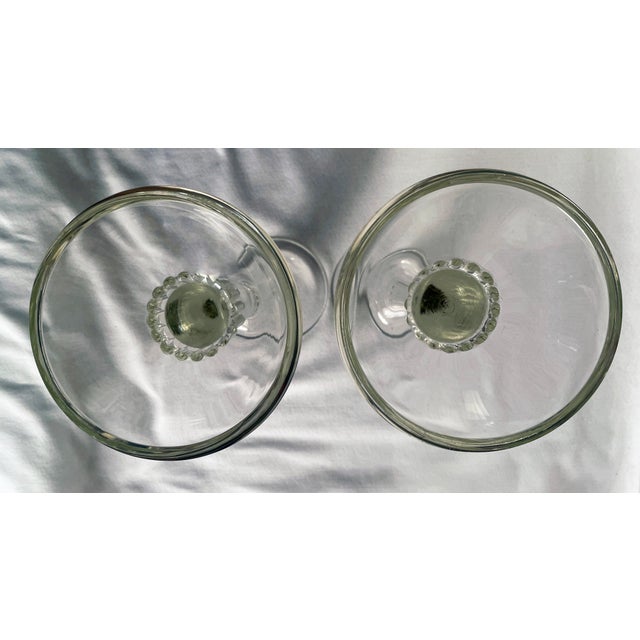 Torre Glass Candlesticks - Set of 2 For Sale - Image 4 of 5