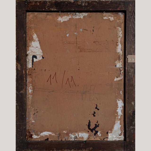 Circle of Hamed Nada, Symbolic Figure Composition, 1980s, Oil on Panel For Sale - Image 6 of 7
